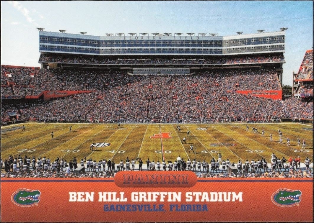 2015 Panini Florida Gators Ben Hill Griffin Stadium #9 trading card