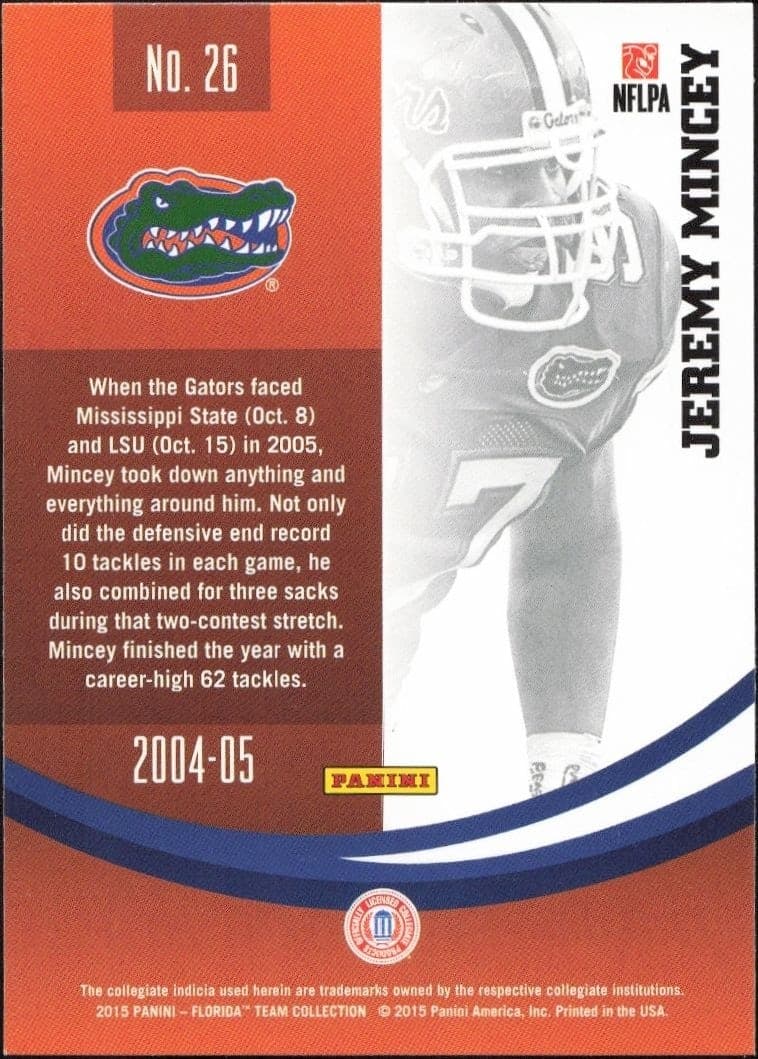 Jeremy Mincey - Back