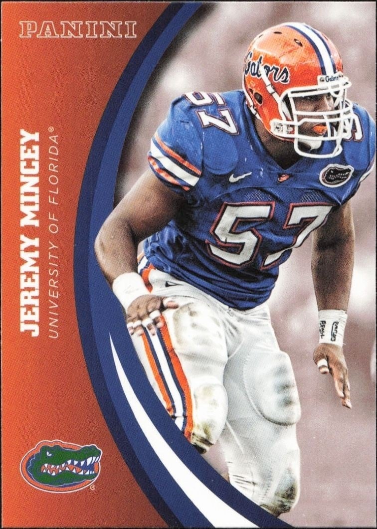 2015 Panini Florida Gators Jeremy Mincey #26 trading card