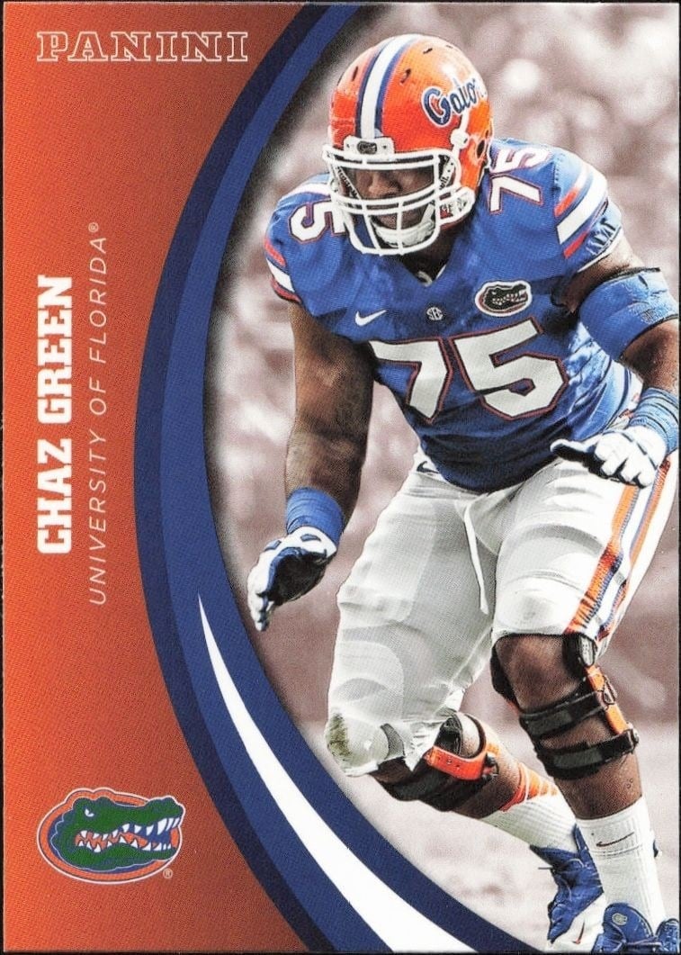 2015 Panini Florida Gators Chaz Green #77 trading card