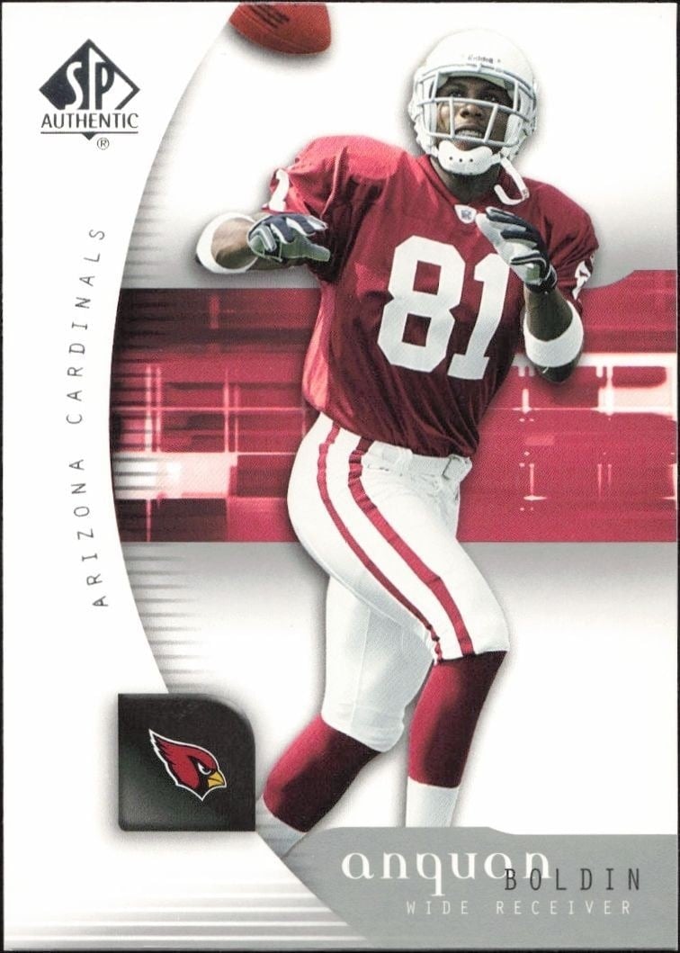 Anquan Boldin 2005 Upper Deck SP Authentic #3 Football Trading Card - Front 2005 Upper Deck SP Authentic Anquan Boldin #3 football trading card front