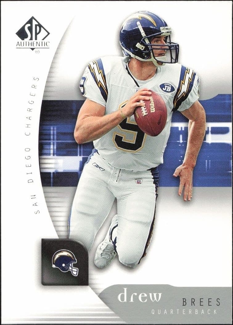 2005 Upper-Deck SP Authentic Drew Brees #71 trading card