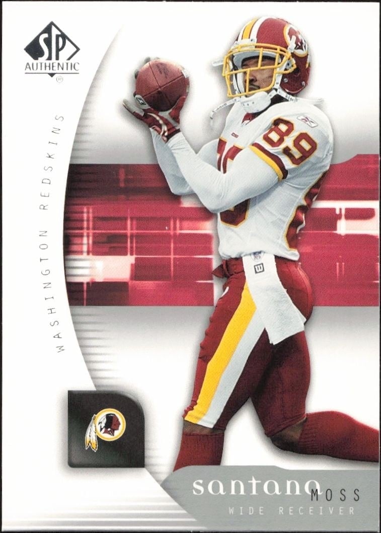 2005 Upper-Deck SP Authentic Santana Moss #60 trading card