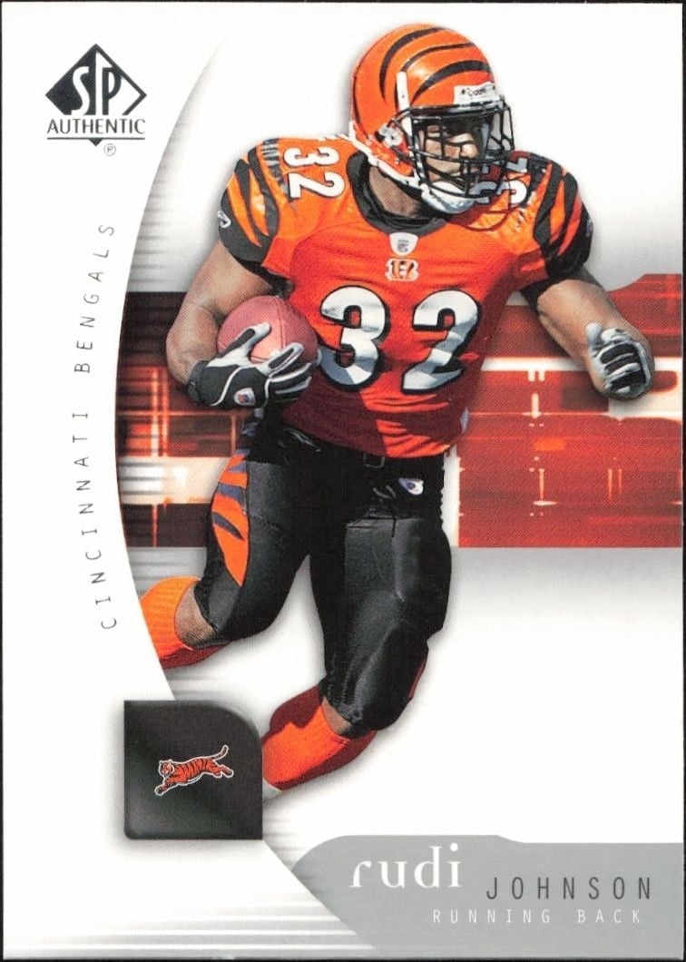 2005 Upper-Deck SP Authentic Rudi Johnson #18 trading card