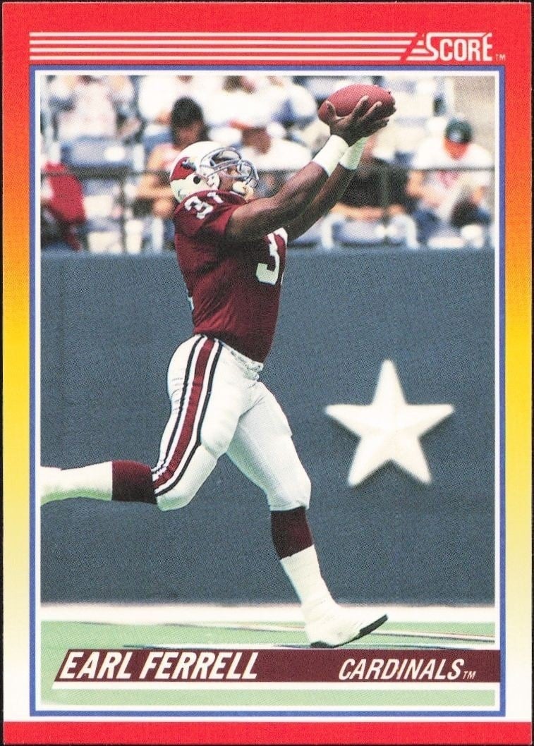 Earl Ferrell 1990 Score #282 Football Trading Card - Front 1990 Score Earl Ferrell #282 football trading card front