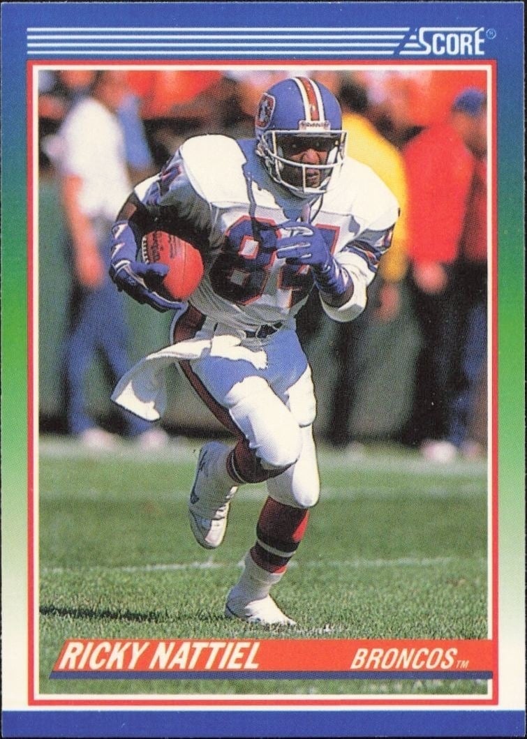 Ricky Nattiel 1990 Score #432 Football Trading Card - Front 1990 Score Ricky Nattiel #432 football trading card front