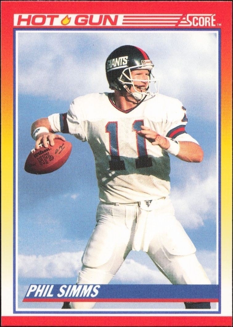 1990 Score Phil Simms #314 trading card