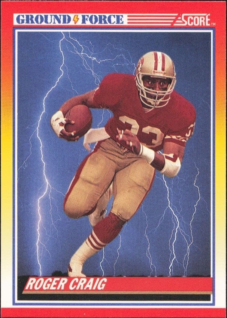 1990 Score Roger Craig #329 trading card