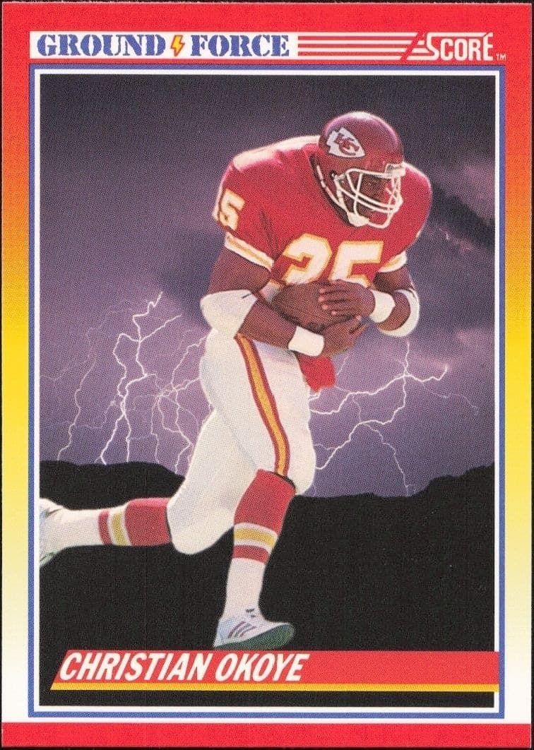 1990 Score Christian Okoye #321 trading card