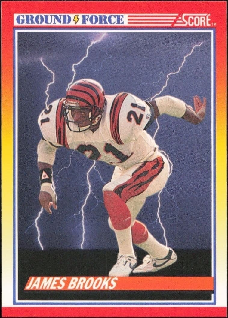 1990 Score James Brooks #323 trading card