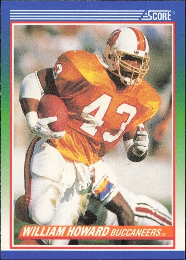 William Howard 1990 Score #427 Football Trading Card - Front 1990 Score William Howard #427 football trading card front