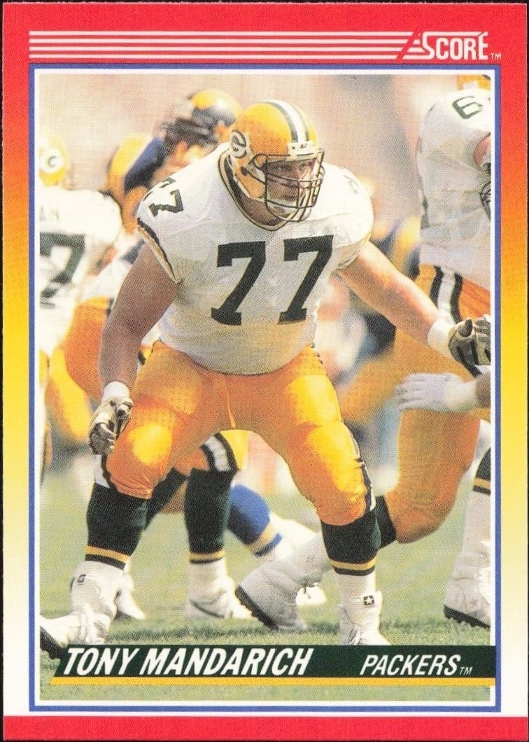 Tony Mandarich 1990 Score #289 Football Trading Card - Front 1990 Score Tony Mandarich #289 football trading card front