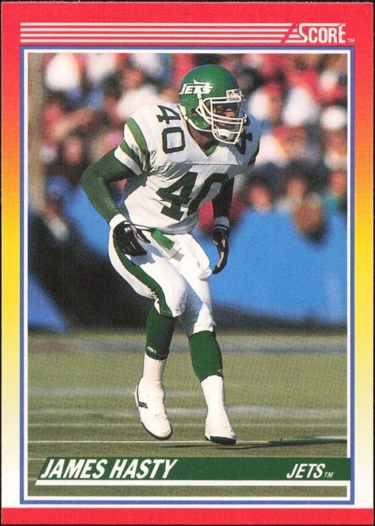 1990 Score James Hasty #288 trading card