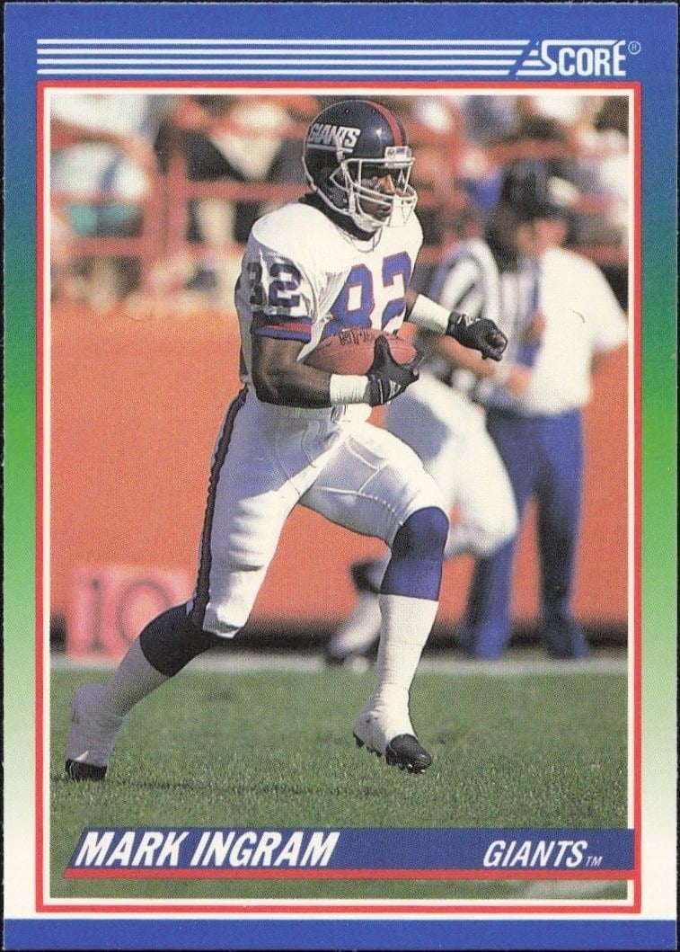 Mark Ingram 1990 Score #437 Football Trading Card - Front 1990 Score Mark Ingram #437 football trading card front