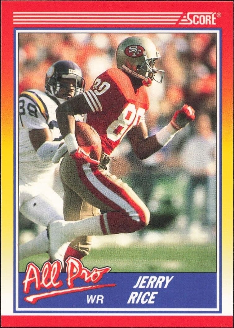 1990 Score Jerry Rice #590 trading card
