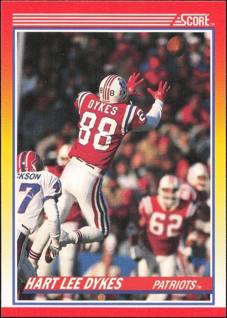 Hart Lee Dykes 1990 Score #277 Football Trading Card - Front 1990 Score Hart Lee Dykes #277 football trading card front