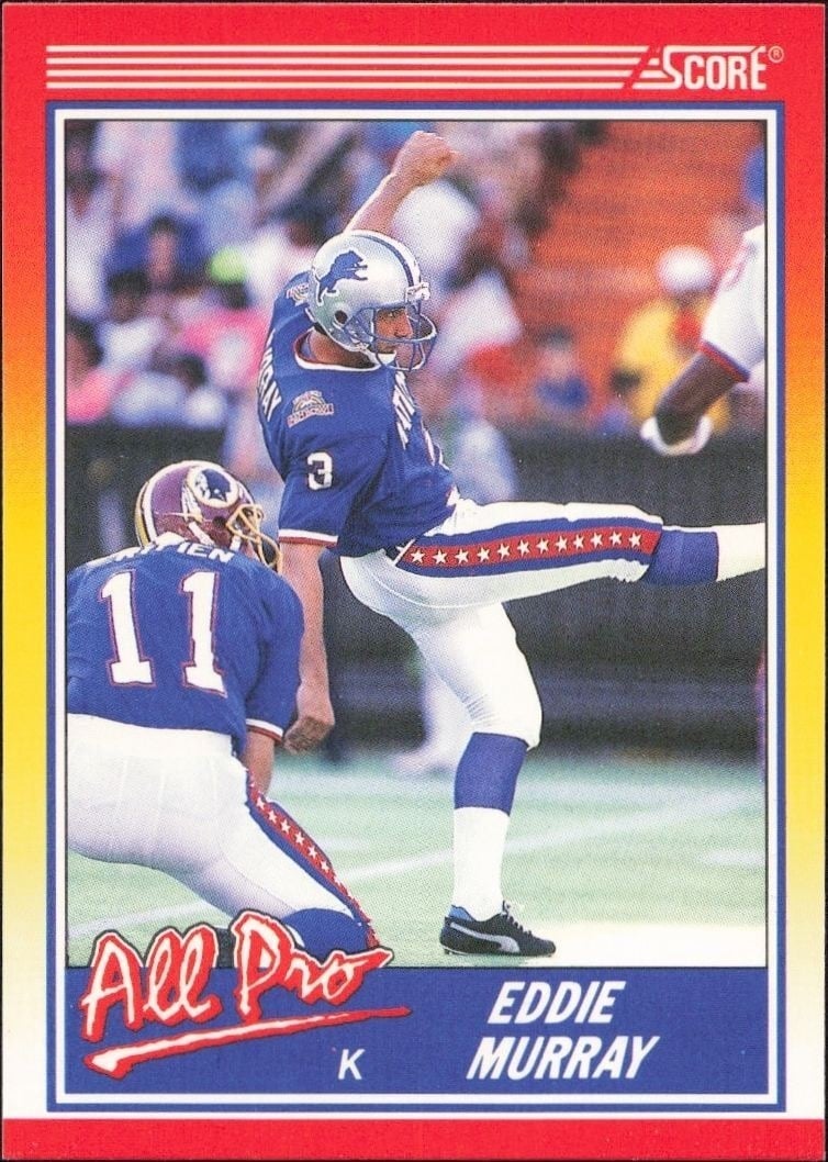 Eddie Murray 1990 Score #579 Football Trading Card - Front 1990 Score Eddie Murray #579 football trading card front