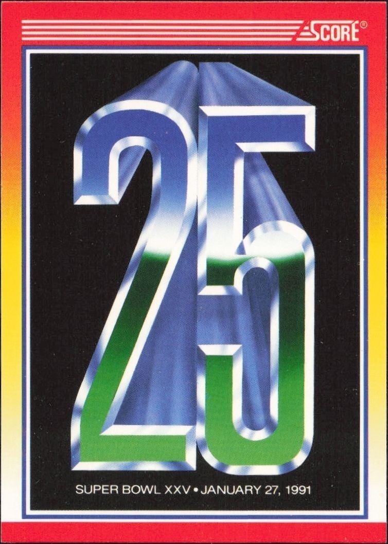 Super Bowl Wrap 1990 Score #602 Football Trading Card - Front 1990 Score Super Bowl Wrap #602 football trading card front