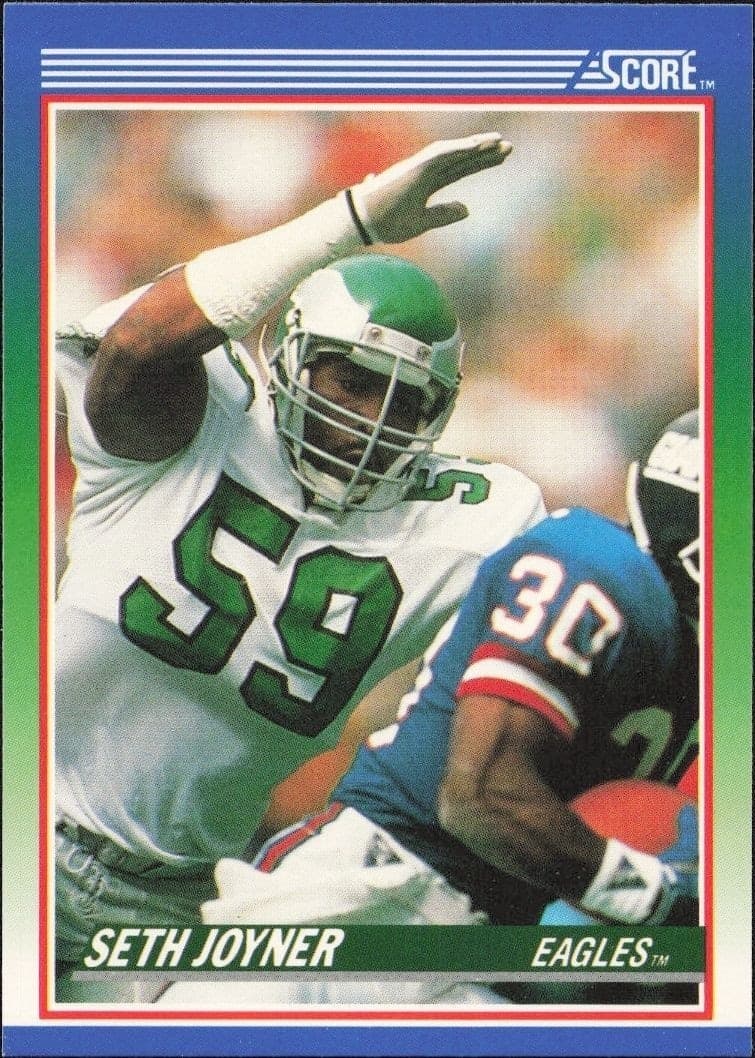 1990 Score Seth Joyner #58 trading card