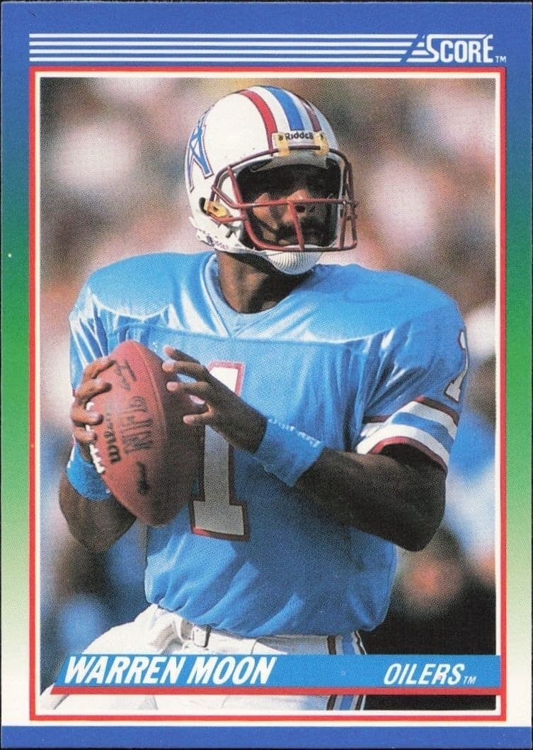 1990 Score Warren Moon #105 trading card