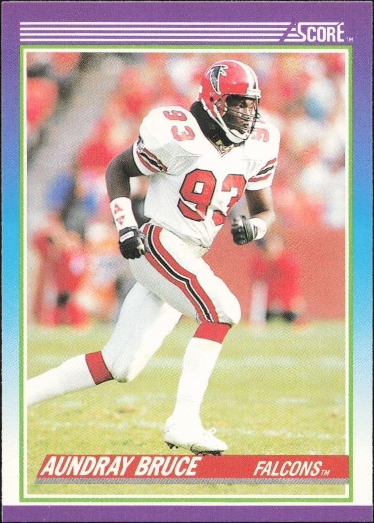 1990 Score Aundray Bruce #167 trading card