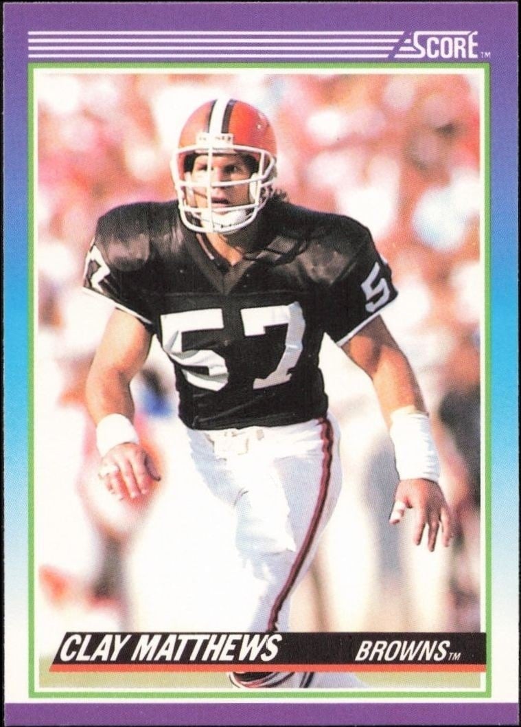 1990 Score Clay Matthews #177 trading card