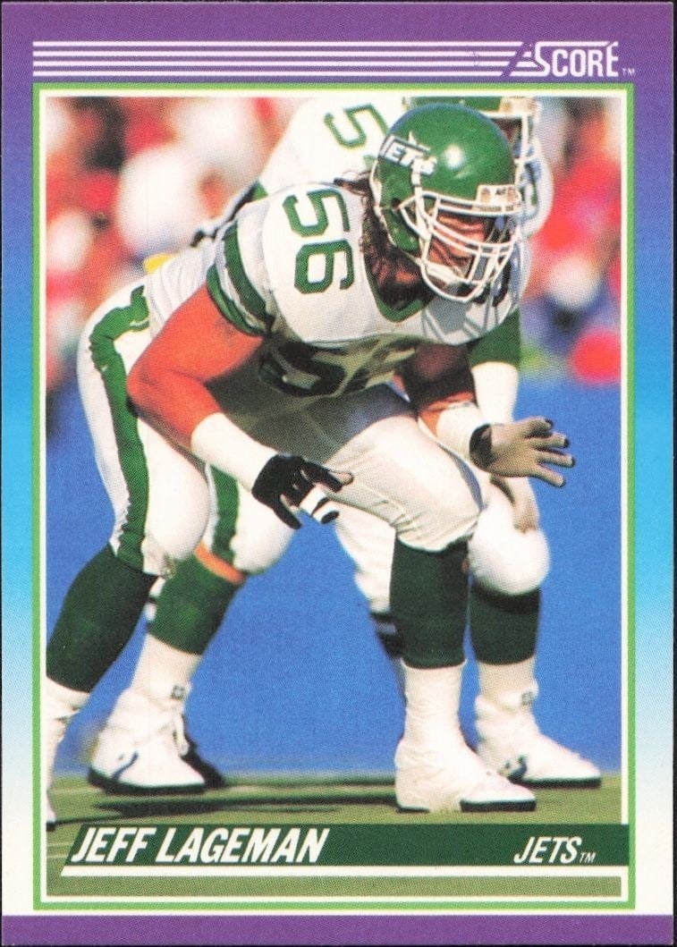1990 Score Jeff Lageman #140 trading card