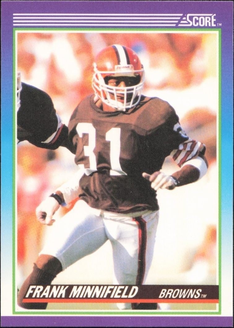 1990 Score Frank Minnifield #148 trading card