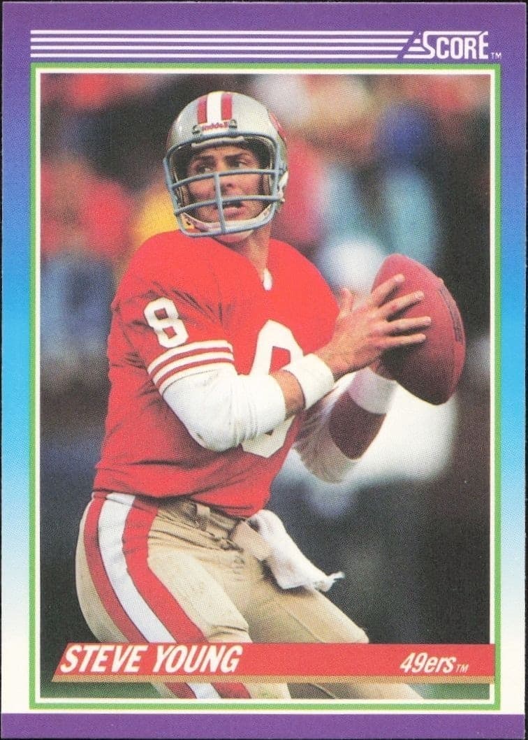 1990 Score Steve Young #145 trading card