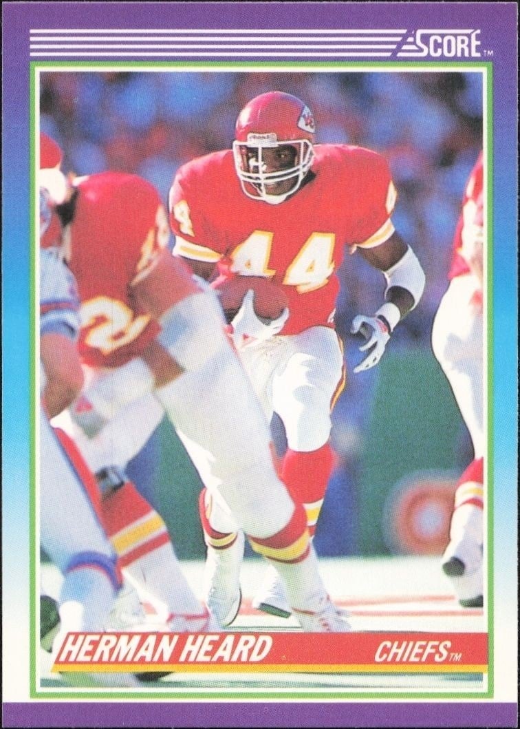 1990 Score Herman Heard #144 trading card