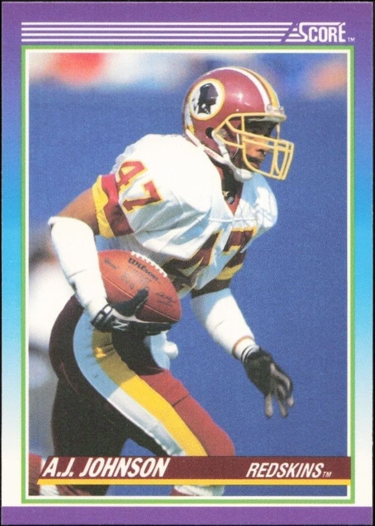 1990 Score A.J. Johnson #157 trading card