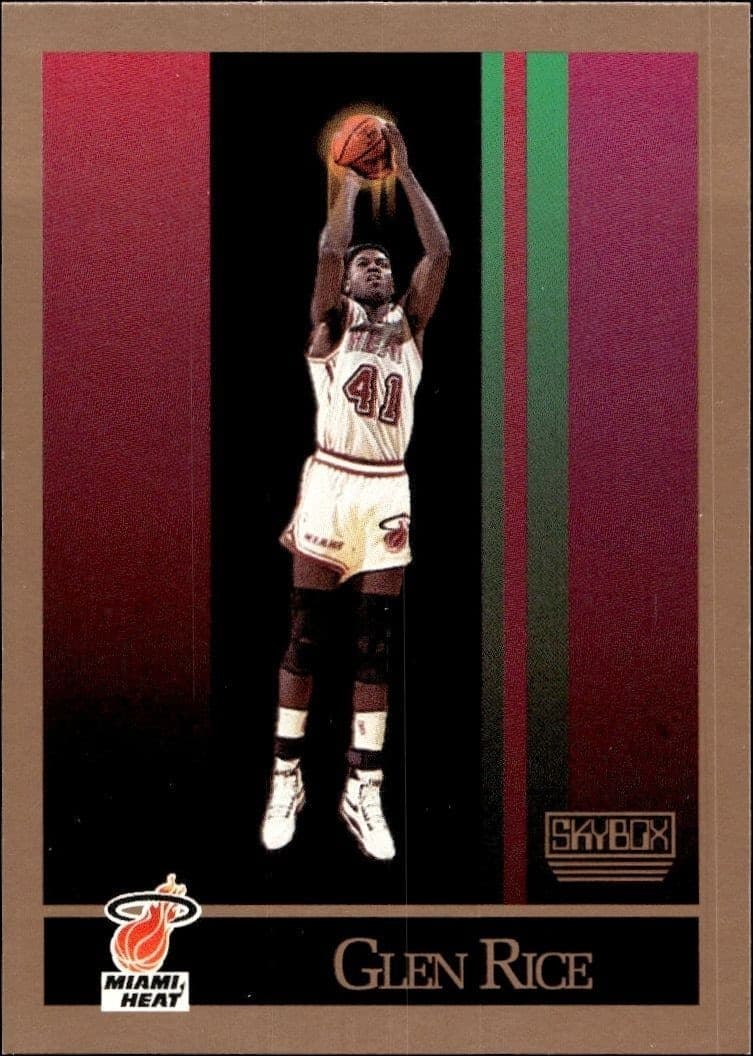 1990-91 Skybox Glen Rice #150 trading card