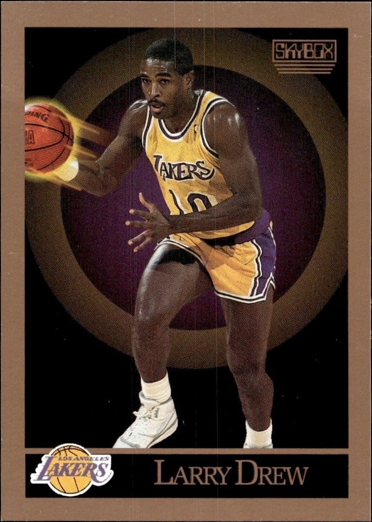 1990-91 Skybox Larry Drew #136 trading card