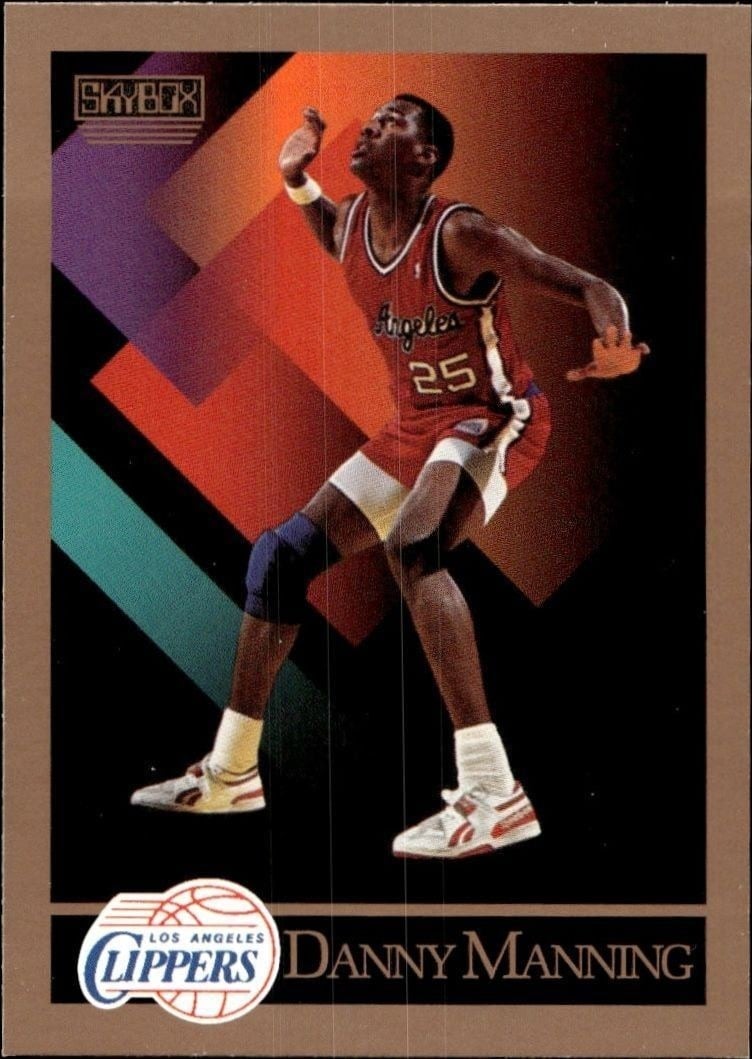 1990-91 Skybox Danny Manning #129 trading card