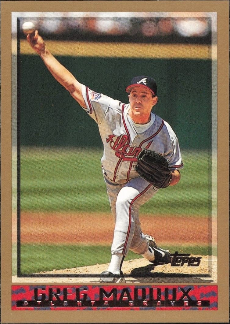 1998 Topps Greg Maddux #296 trading card