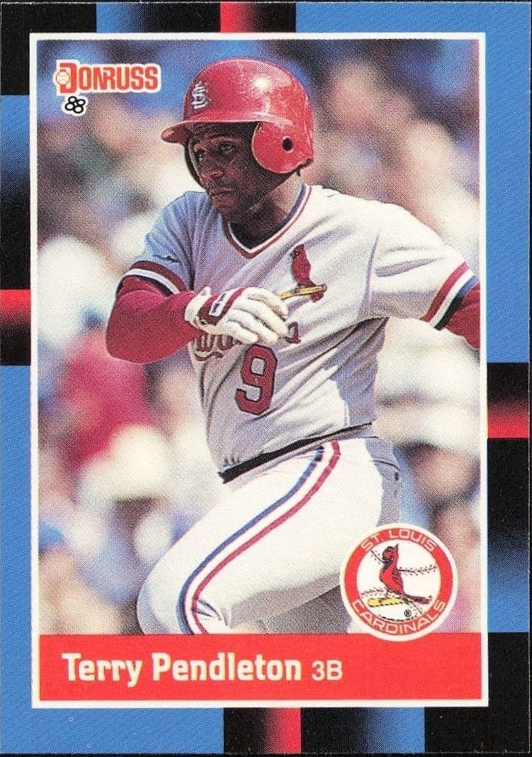 1988 Donruss Terry Pendleton #454 trading card
