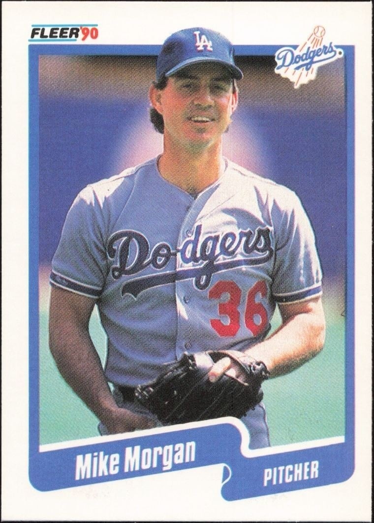 1990 Fleer Mike Morgan #403 trading card