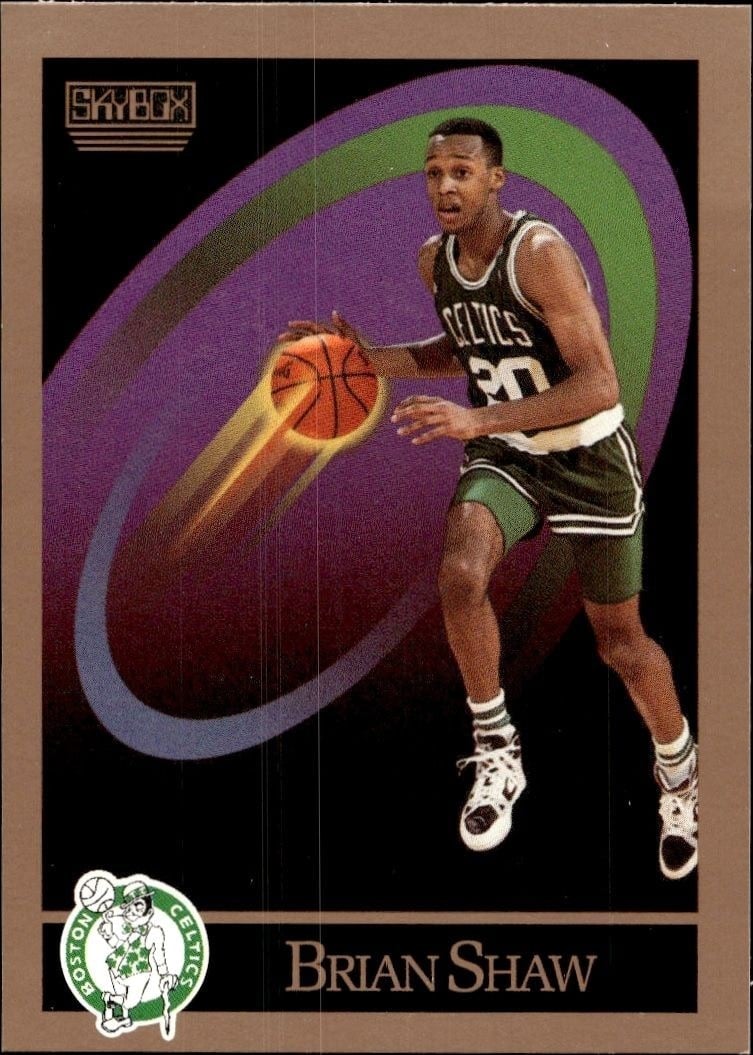 1990-91 Skybox Brian Shaw #23 trading card
