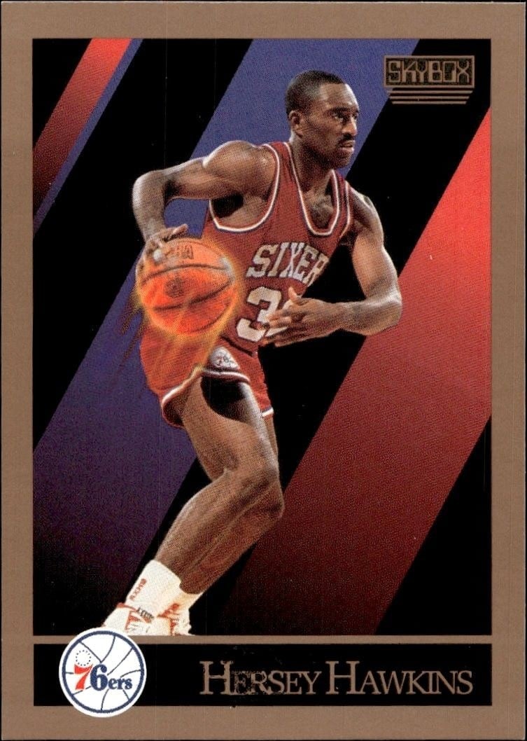 1990-91 Skybox Hersey Hawkins #216 trading card