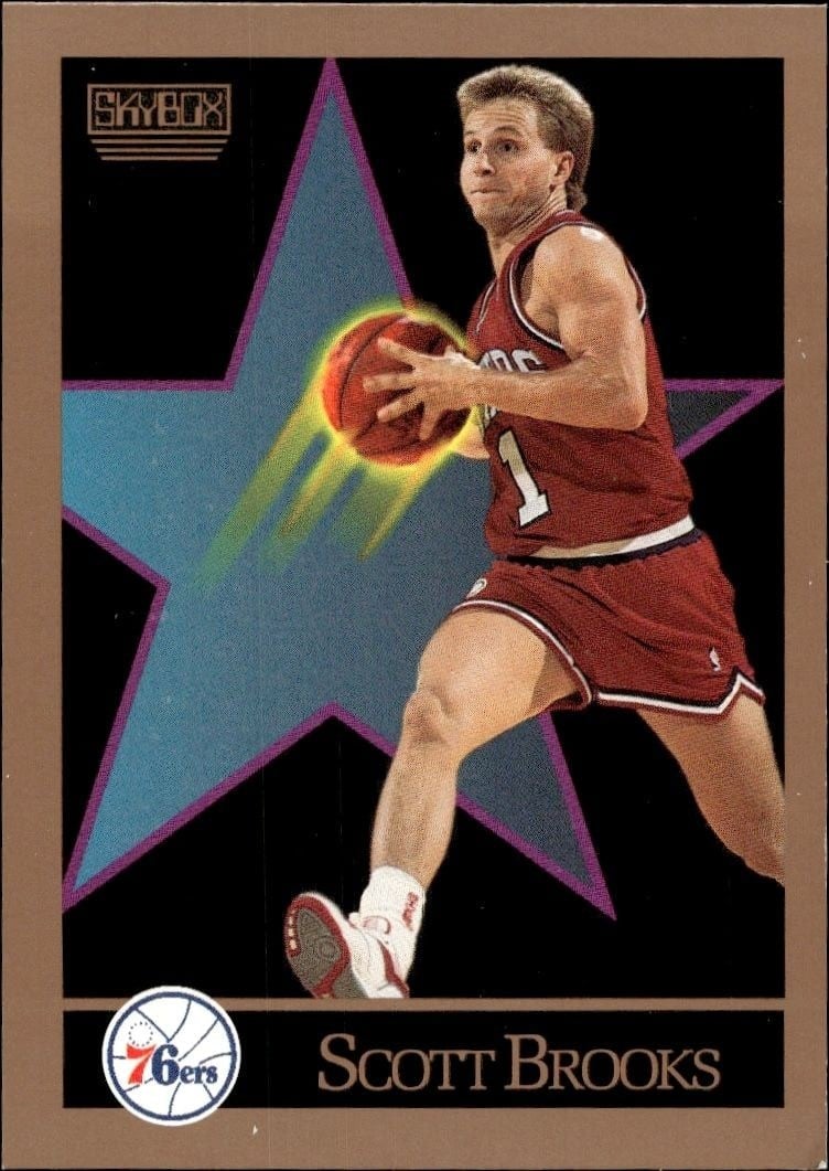1990-91 Skybox Scott Brooks #212 trading card