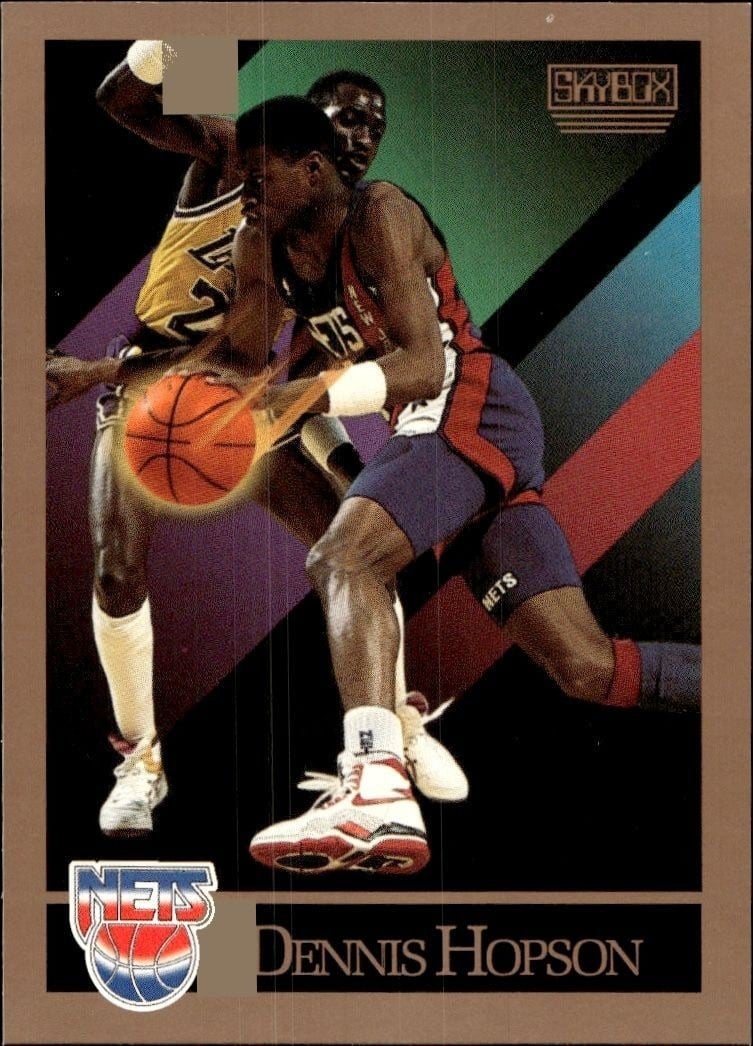 1990-91 Skybox Dennis Hopson #182 trading card