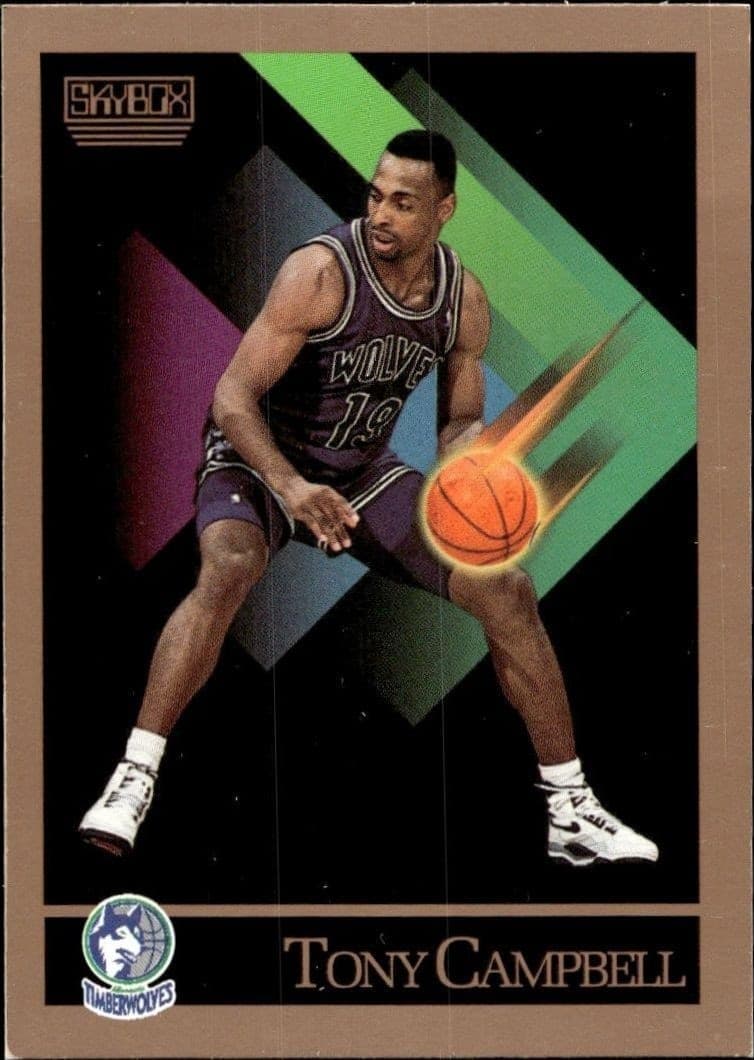1990-91 Skybox Tony Campbell #168 trading card