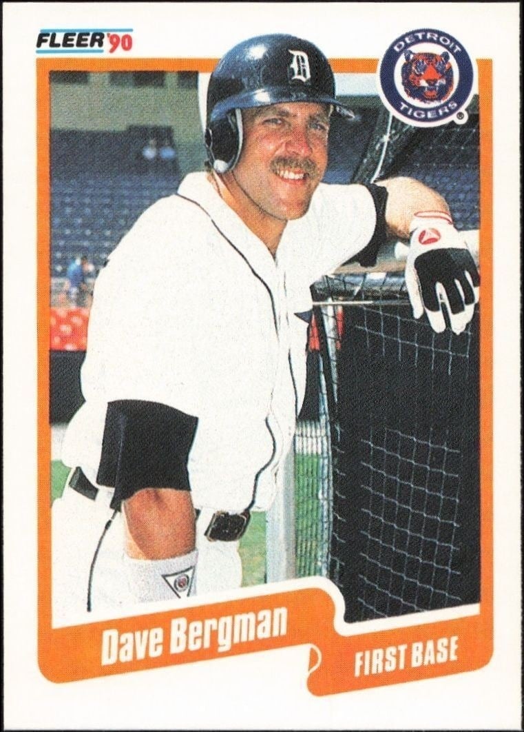 1990 Fleer Dave Bergman #600 trading card