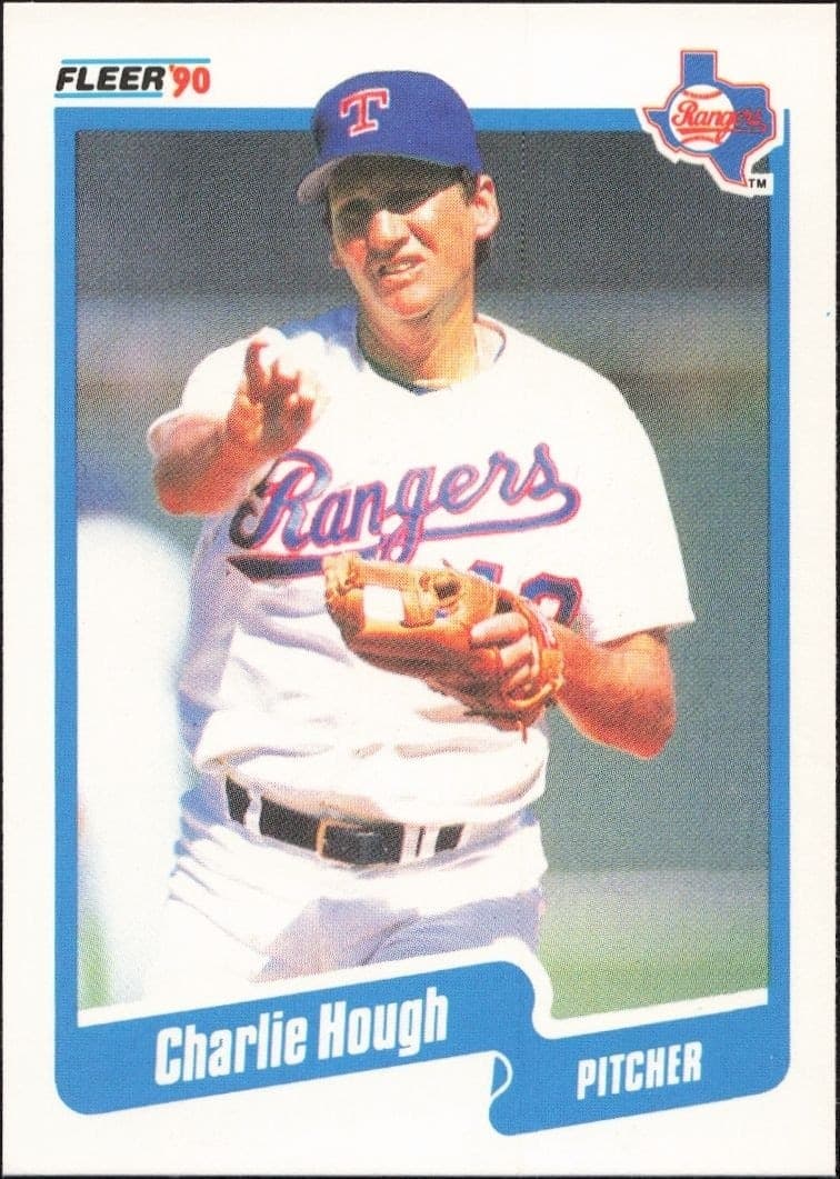 1990 Fleer Charlie Hough #300 trading card