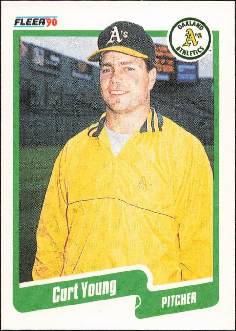 1990 Fleer Curt Young #24 trading card
