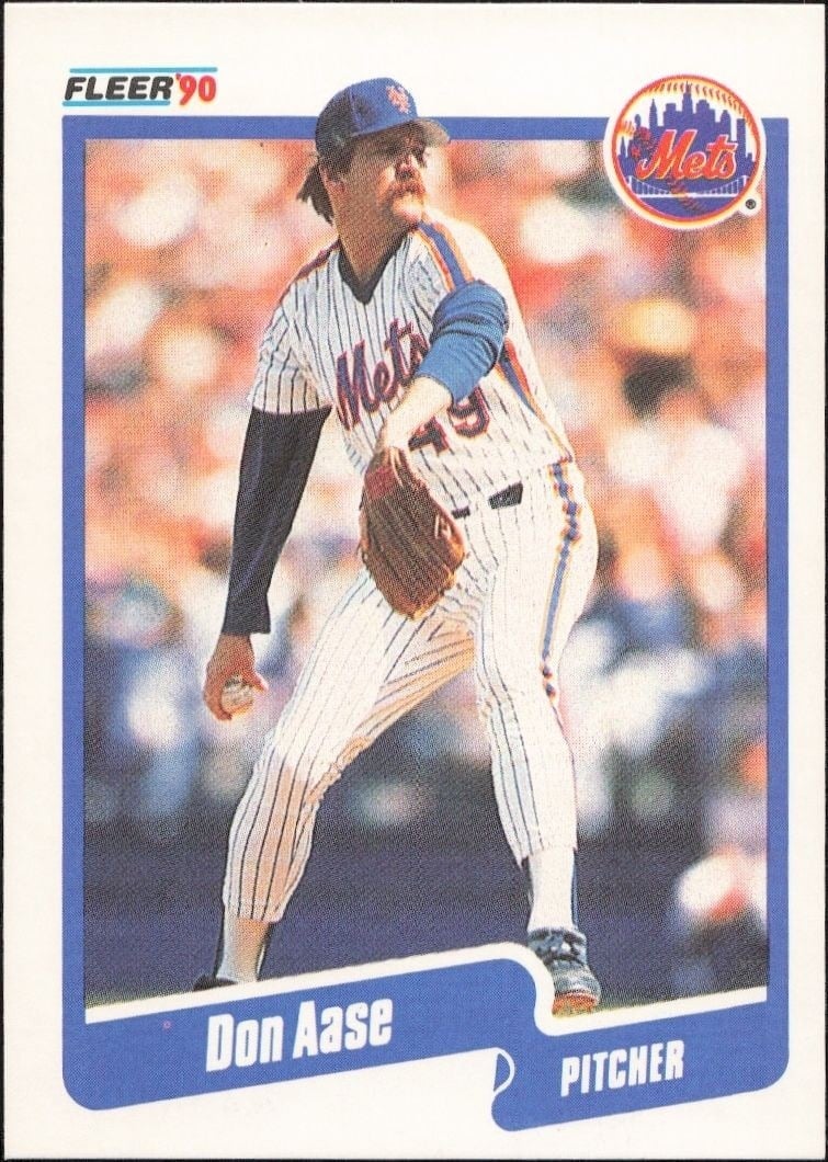 1990 Fleer Don Aase #196 trading card