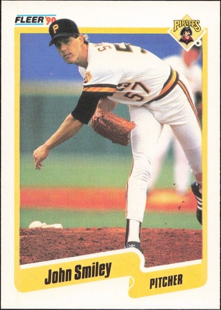 1990 Fleer John Smiley #480 trading card