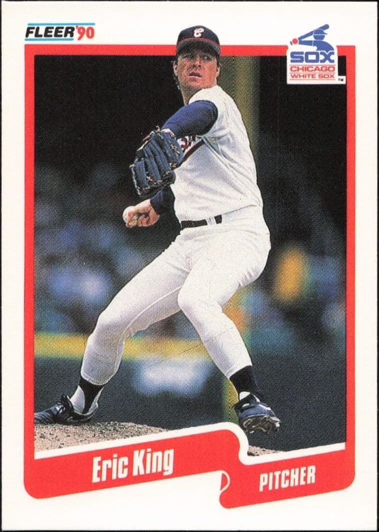 1990 Fleer Eric King #537 trading card