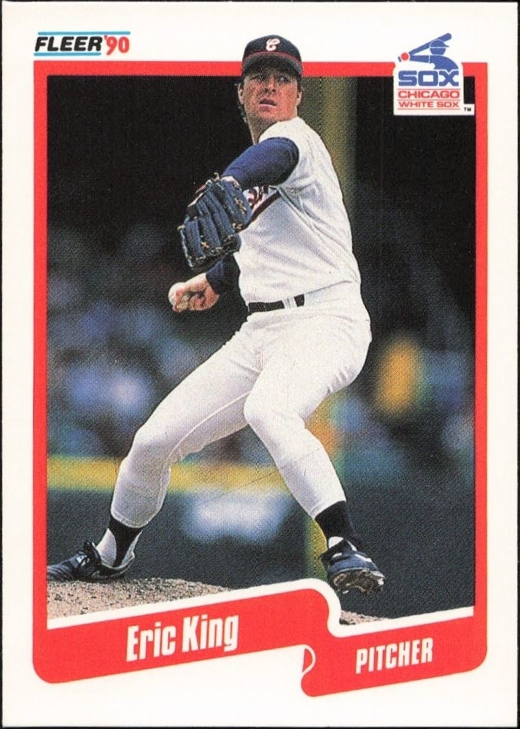 1990 Fleer Eric King #537 trading card