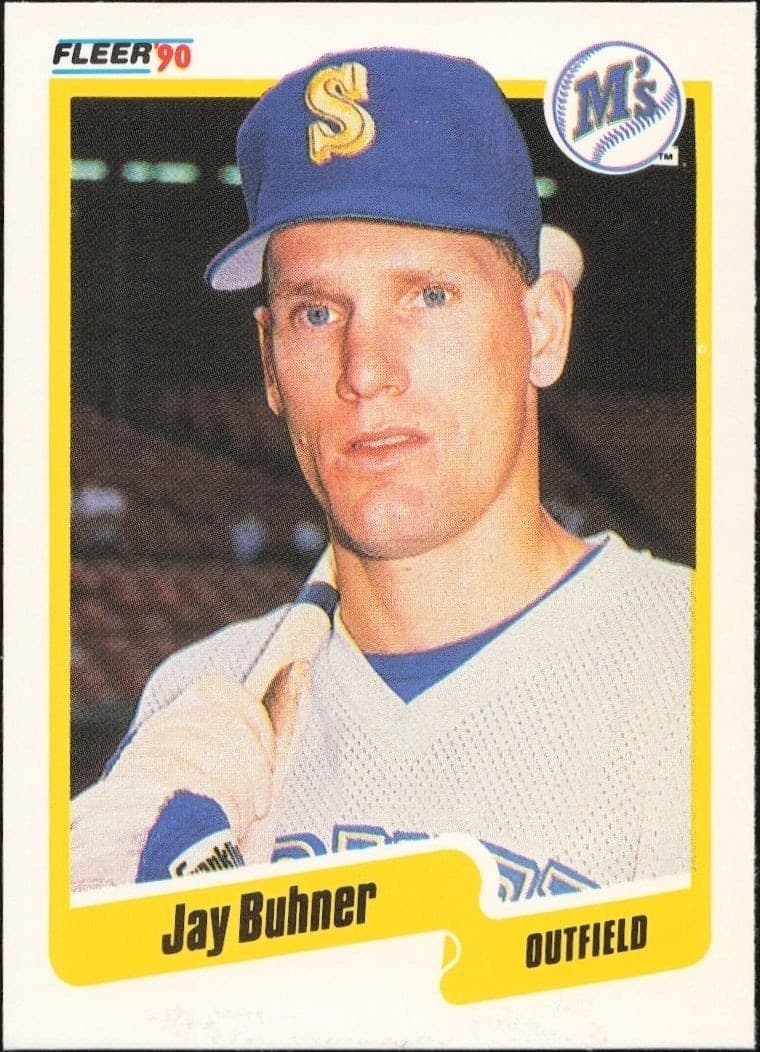 1990 Fleer Jay Buhner #508 trading card